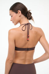 LAIRD BIKINI TOP | DARK CHOCOLATE FLAME