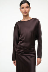 FREDA SILK DRESS | EARTH