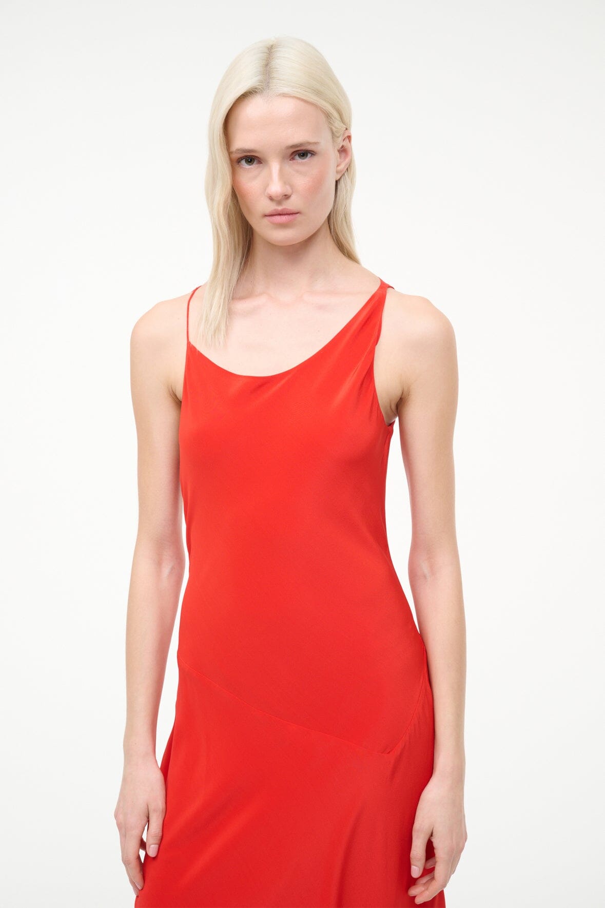 TOLUCA SILK DRESS | RED ROSE