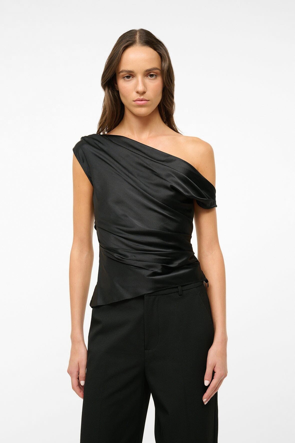 PHARE SILK TOP | BLACK