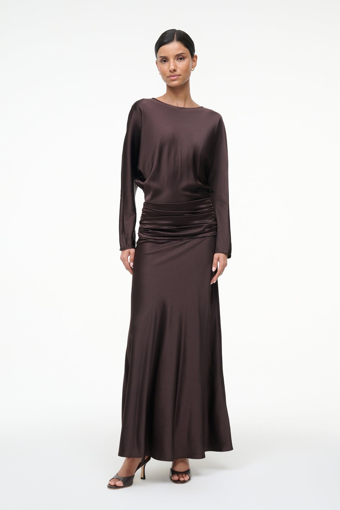 FREDA SILK DRESS | EARTH