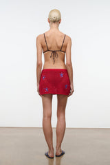 ZYA MINI SKIRT | PAINTED FOULARD
