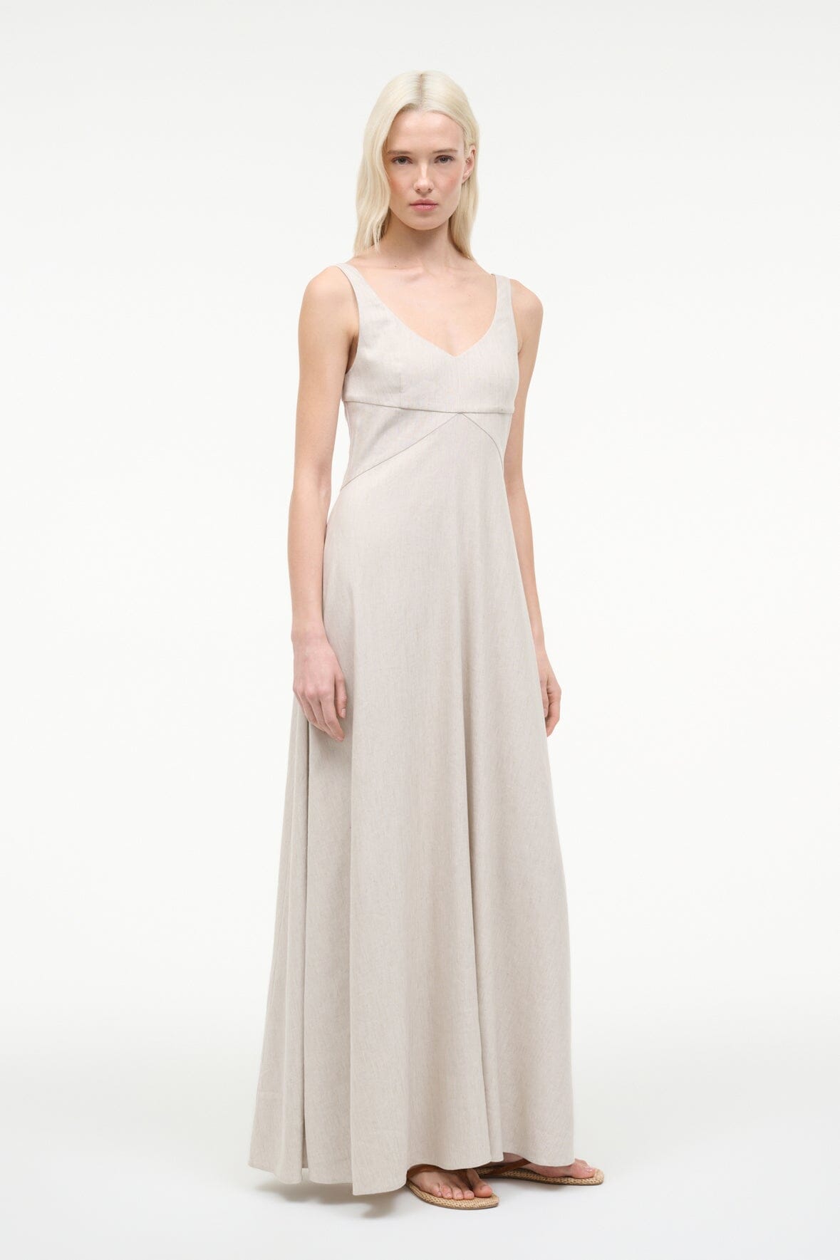 MADISON LINEN DRESS | NATURAL