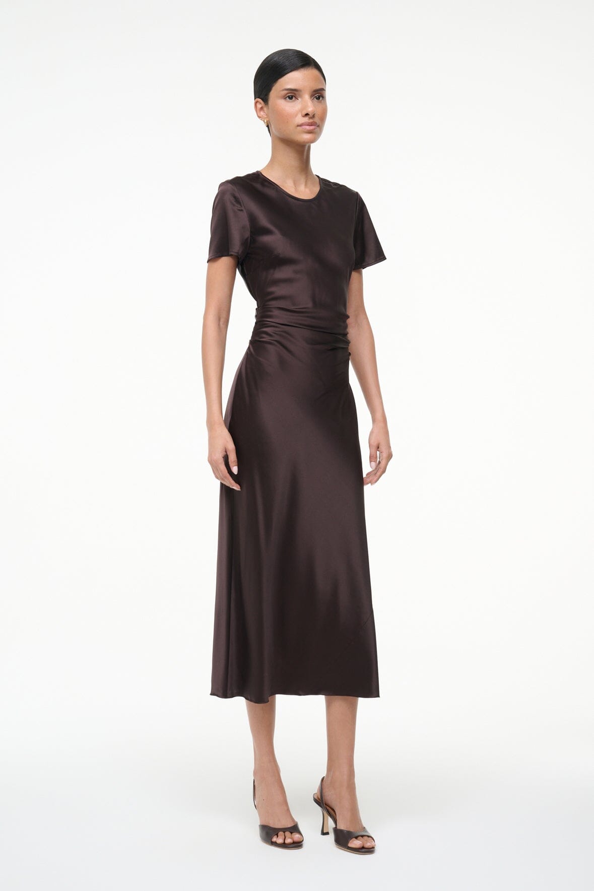 MARCEL SILK DRESS | EARTH