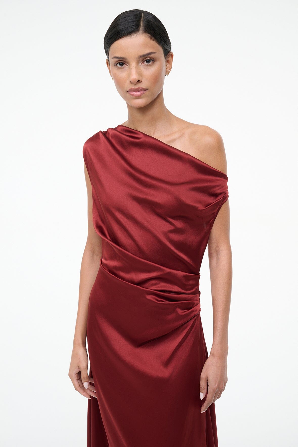MAXI PHARE SILK DRESS | SANGRIA