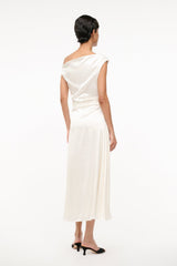 PHARE SILK DRESS | IVORY