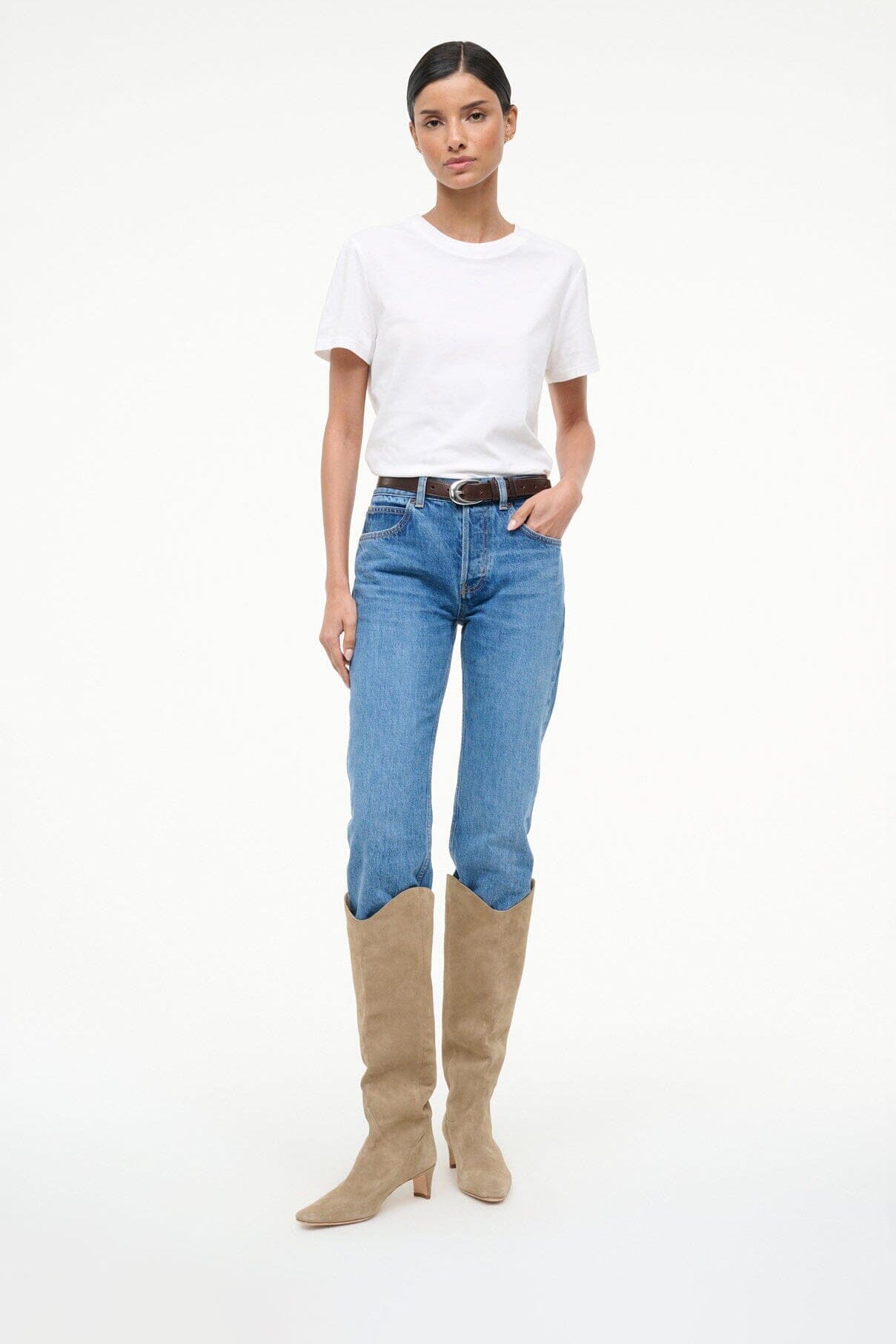 WESTERN WALLY BOOT | DUNE SUEDE