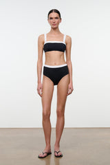 LIV BIKINI TOP | BLACK WHITE