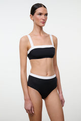LIV BIKINI TOP | BLACK WHITE