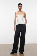 EVANGELINE TOP | IVORY SILK