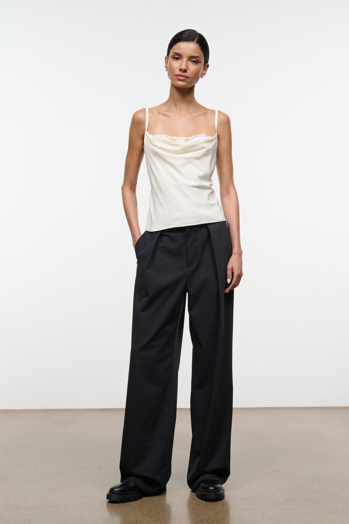 EVANGELINE TOP | IVORY SILK