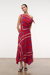 PORTIA DRESS | PAINTED FOULARD