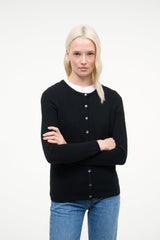 MIDNIGHT CASHMERE CARDIGAN | BLACK