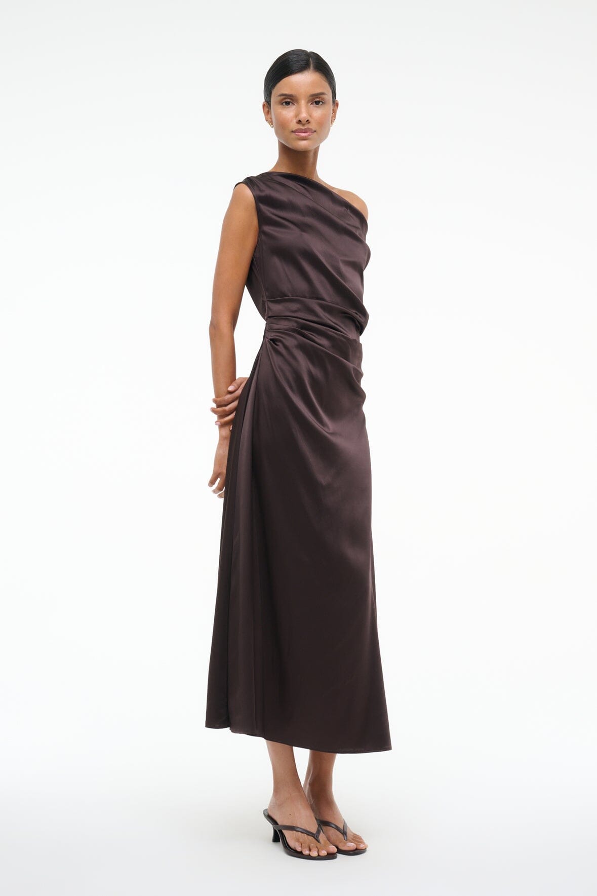 PHARE SILK DRESS | EARTH