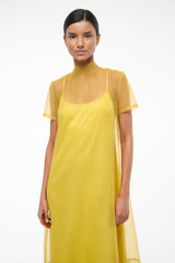 CALLUNA DRESS | CHARTREUSE