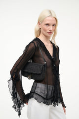 HARLOW RAFFIA BAG | BLACK RAFFIA