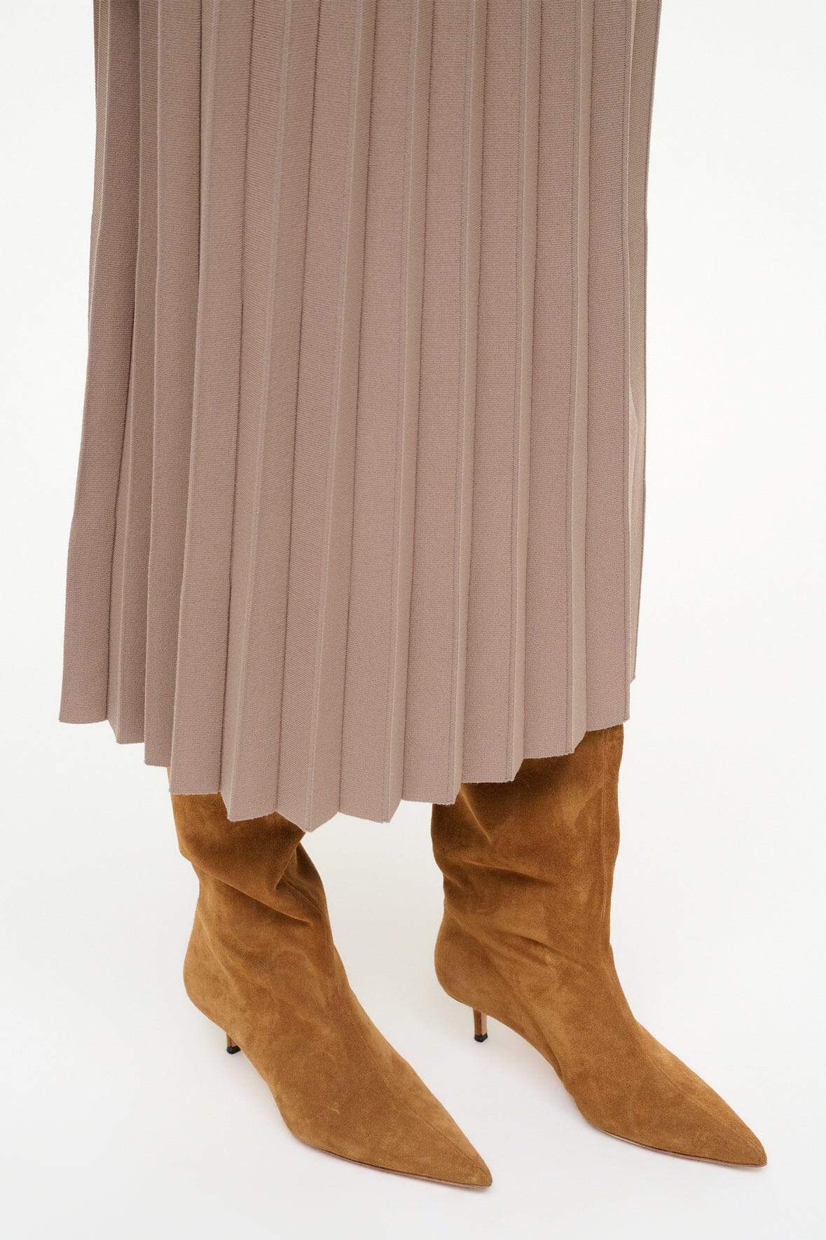 SEBASTIAN KITTEN HEEL BOOT | TAN