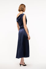 PHARE SILK DRESS | NAVY