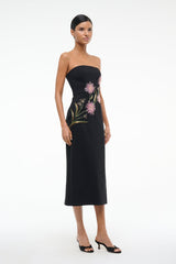 BROOKE DRESS | DAHLIA DAYDREAM BLACK