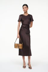 MARCEL SILK DRESS | EARTH