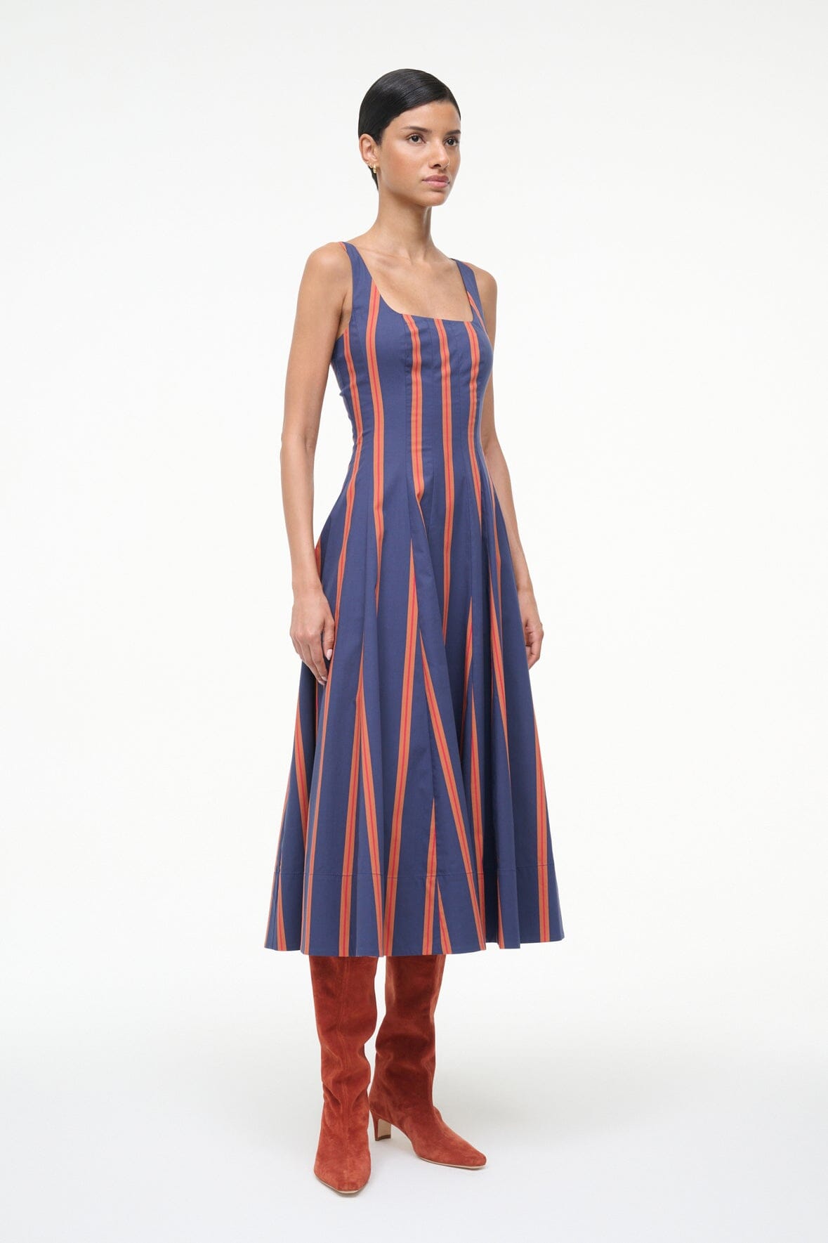 WELLS DRESS | RAILROAD STRIPE