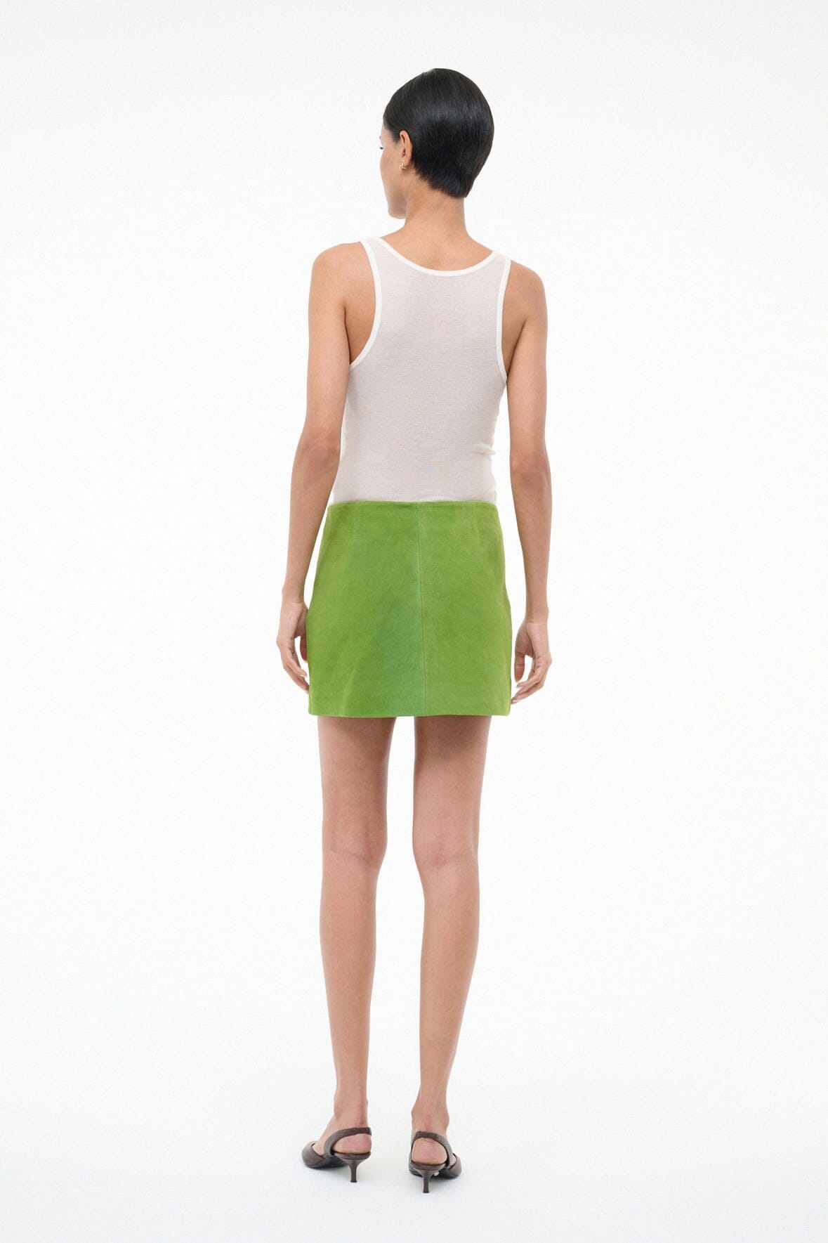 CREST SKIRT | LEAF SUEDE