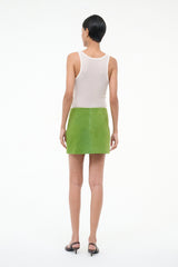 CREST SKIRT | LEAF SUEDE