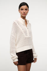 CROPPED HAMPTON SWEATER | IVORY