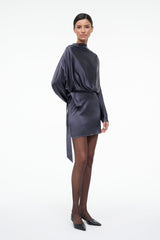 PHOEBE SILK MINI DRESS | NOCTURNE