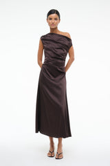 PHARE SILK DRESS | EARTH