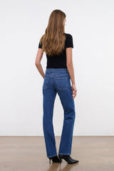 TEDDY STRAIGHT JEAN | STONE BLUE STRETCH