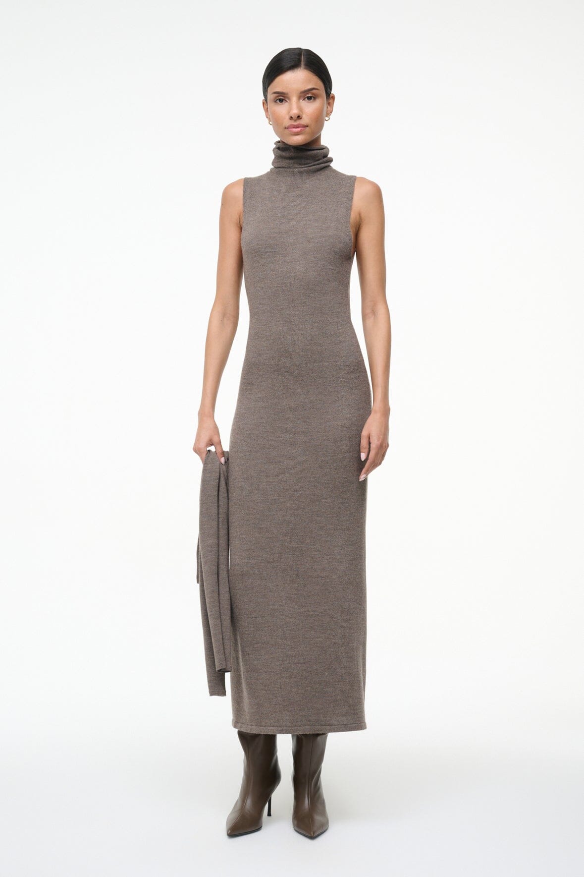 CANAL MIDI DRESS | TRUFFLE