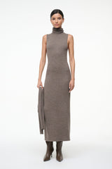 CANAL MIDI DRESS | TRUFFLE