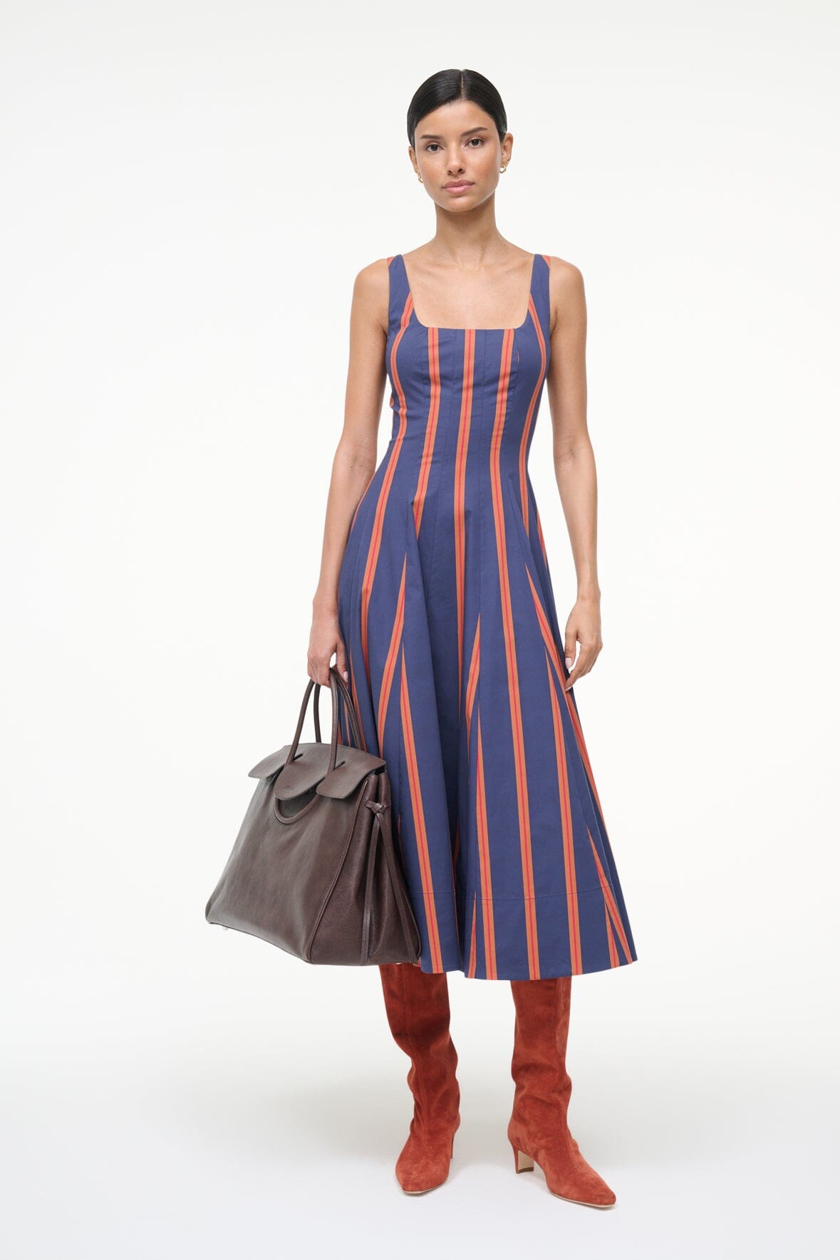 WELLS DRESS | RAILROAD STRIPE