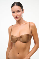 JO BALCONETTE BIKINI TOP | BRONZE
