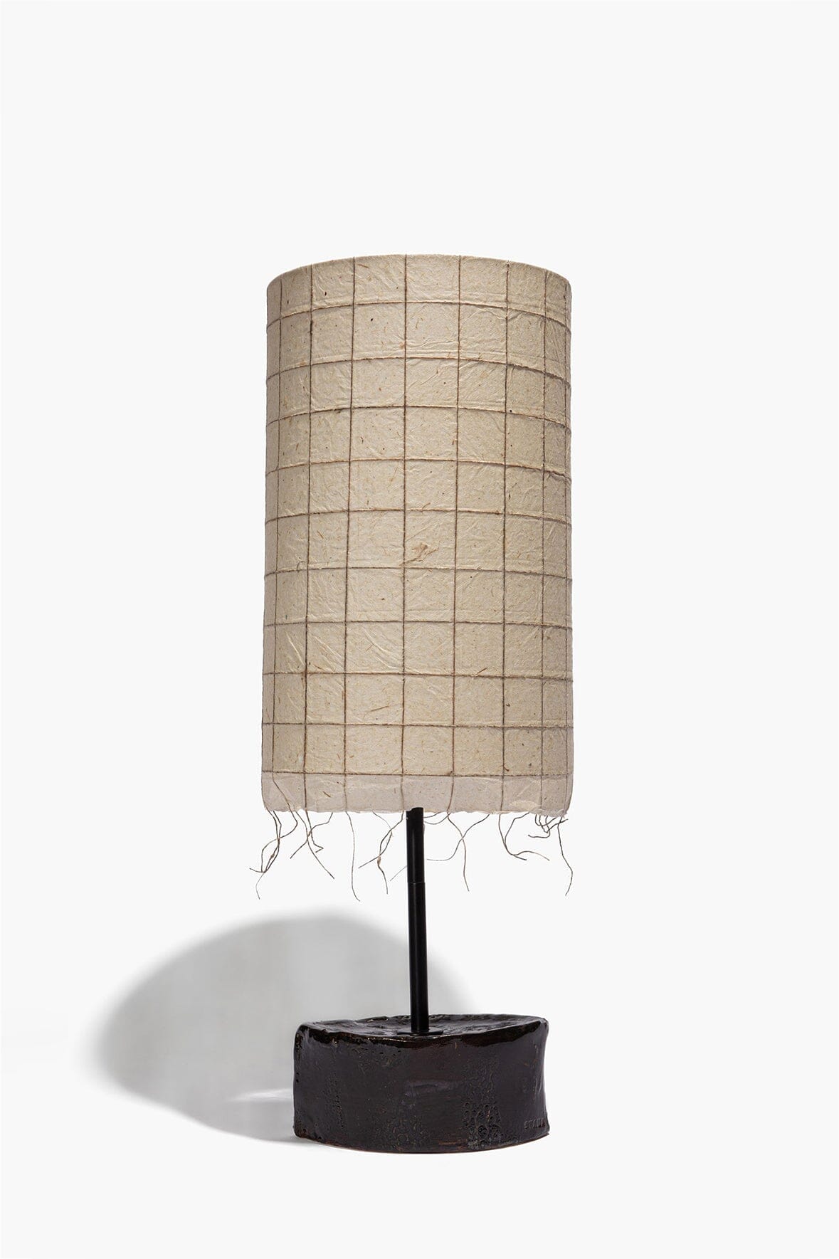 CERAMIC TABLE LAMP | BLACK GLAZE