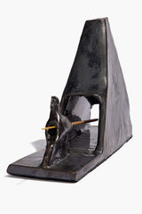 PYRAMID INCENSE HOLDER | MOLASSES GLAZE