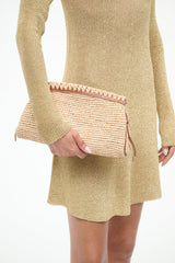 MAUDE CONVERTIBLE CLUTCH | NATURAL TAN