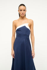 SIRANI DRESS | NAVY WHITE