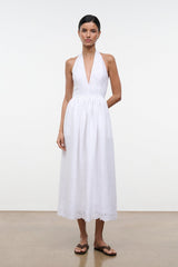 GRAZIA LINEN DRESS | WHITE