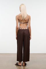 MATEO LINEN CROPPED PANT | ROOT