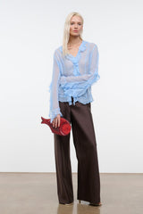 STROLL SILK DUPIONI PANT | EARTH