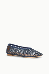 ALBA BALLET FLAT | NAVY NETTING