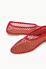 ALBA BALLET FLAT | RED NETTING