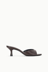 BRIGITTE LEATHER MULE | ESPRESSO