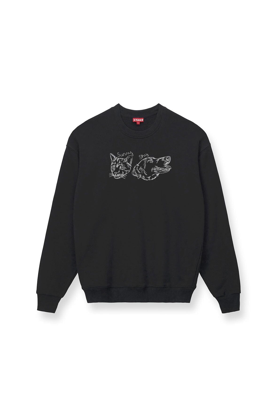 CUSTOM STAUD x C.BONZ OVERSIZED SWEATSHIRT | BLACK