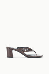 NOVA THONG HEEL | ESPRESSO STUDS