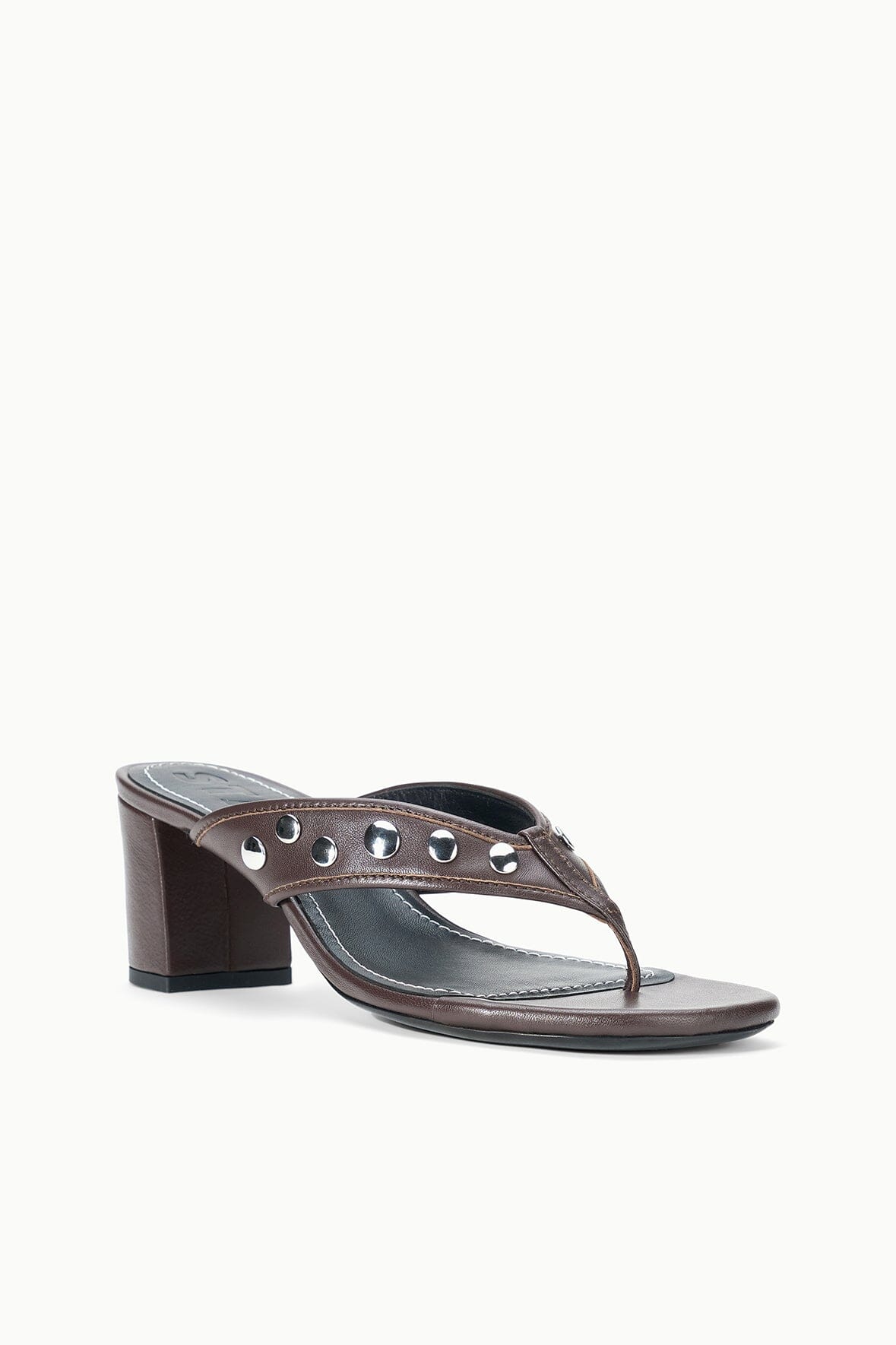 NOVA THONG HEEL | ESPRESSO STUDS
