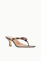 FREJA KITTEN HEEL | WOOD BEADS