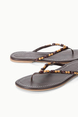 FREJA THONG | WOOD BEADS